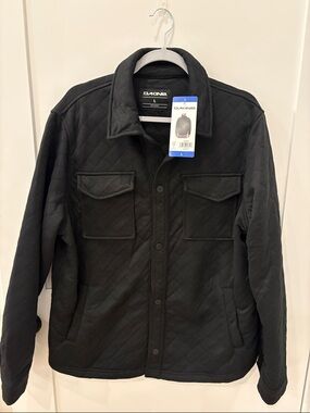 NWT Men’s Dakine lightweight Quilted Black shirt jacket